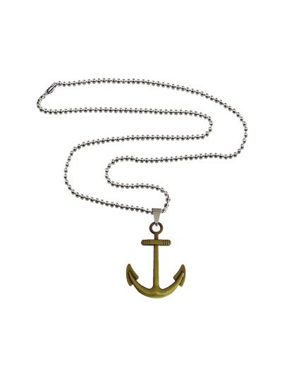 Menjewell Marine Anchor Pendant Metal Pendant